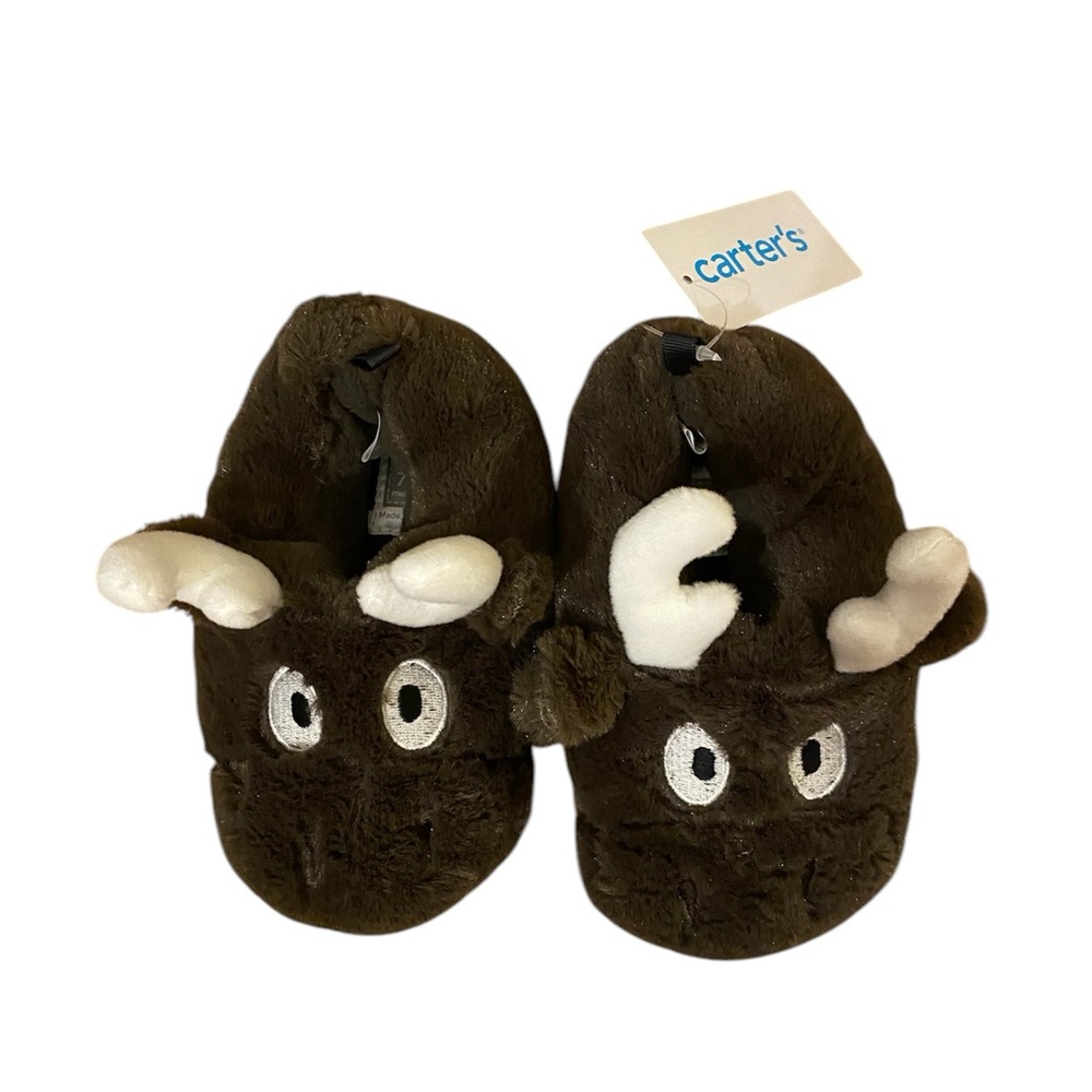 Carter’s Moose Toddler Slippers